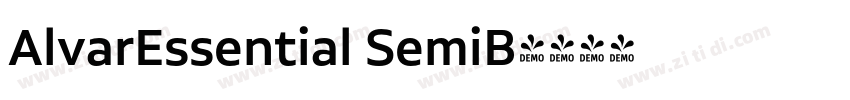 AlvarEssential SemiB字体转换